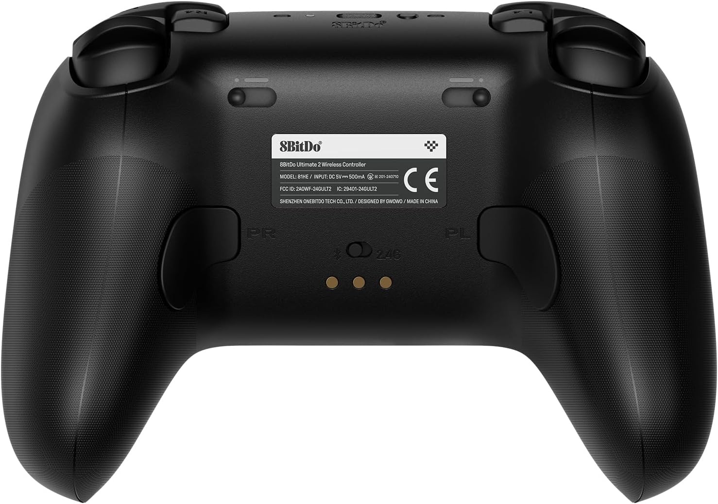 8Bitdo Ultimate 2 Wireless Controller for Windows & Android, Gaming Controller with TMR Joysticks, Switchable Hall Effect/Tactile Triggers, Motion Control, RGB Fire Ring, 8Speed Wireless Tech, Black