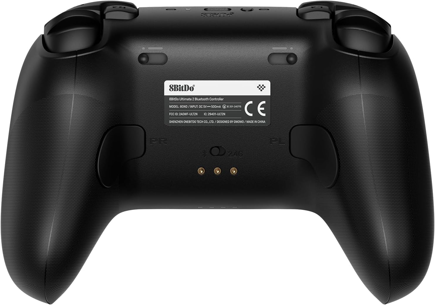 8Bitdo Ultimate 2 Bluetooth Controller for Switch, Switch 2 & Windows PC, Switch Pro Controller with TMR Joysticks, Switchable Hall Effect/Tactile Triggers, Vibration and Motion Control, RGB, Black