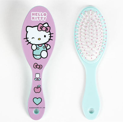 Hello Kitty Kulturbeutel für Reisen, Zubehör mit Kamm, Handtuch und Tasche für Hello Kitty, Kulturbeutel für Reisen oder Schule, Rosa, Transparente Kosmetiktasche mit Reißverschluss