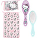 Hello Kitty Kulturbeutel für Reisen, Zubehör mit Kamm, Handtuch und Tasche für Hello Kitty, Kulturbeutel für Reisen oder Schule, Rosa, Transparente Kosmetiktasche mit Reißverschluss