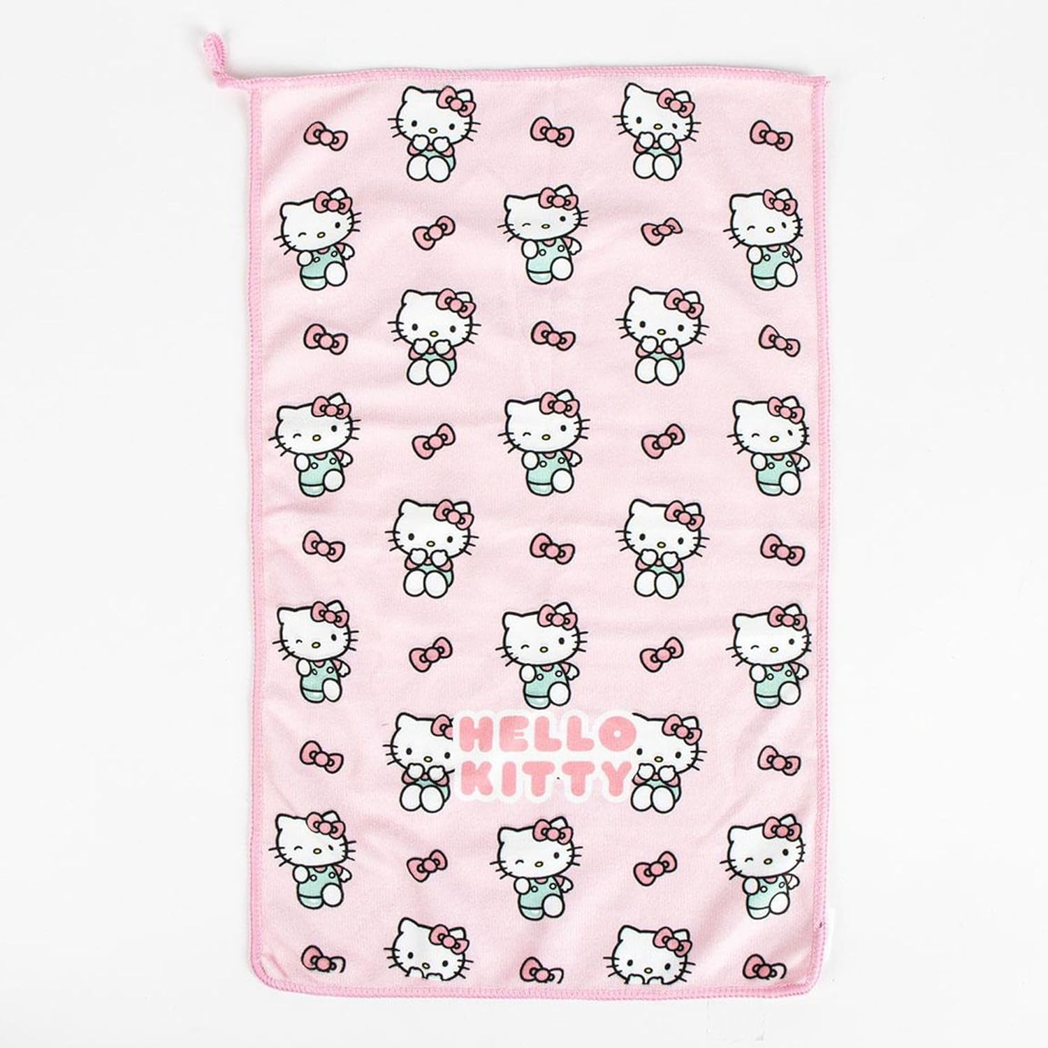 Hello Kitty Kulturbeutel für Reisen, Zubehör mit Kamm, Handtuch und Tasche für Hello Kitty, Kulturbeutel für Reisen oder Schule, Rosa, Transparente Kosmetiktasche mit Reißverschluss