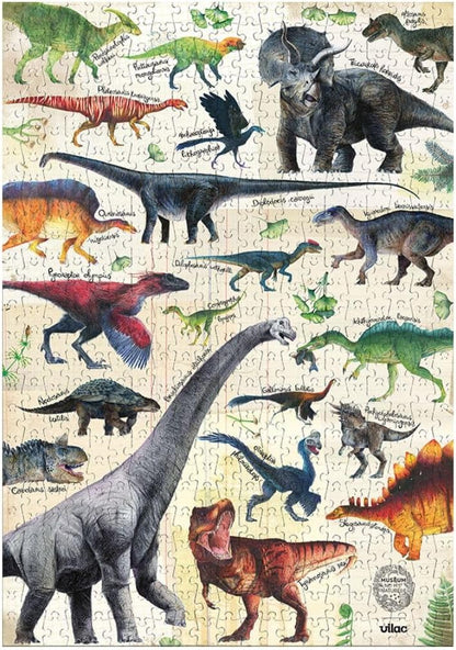 Vilac - Dinosaurus puzzel 500 stukjes Museum, 9625, meerkleurig