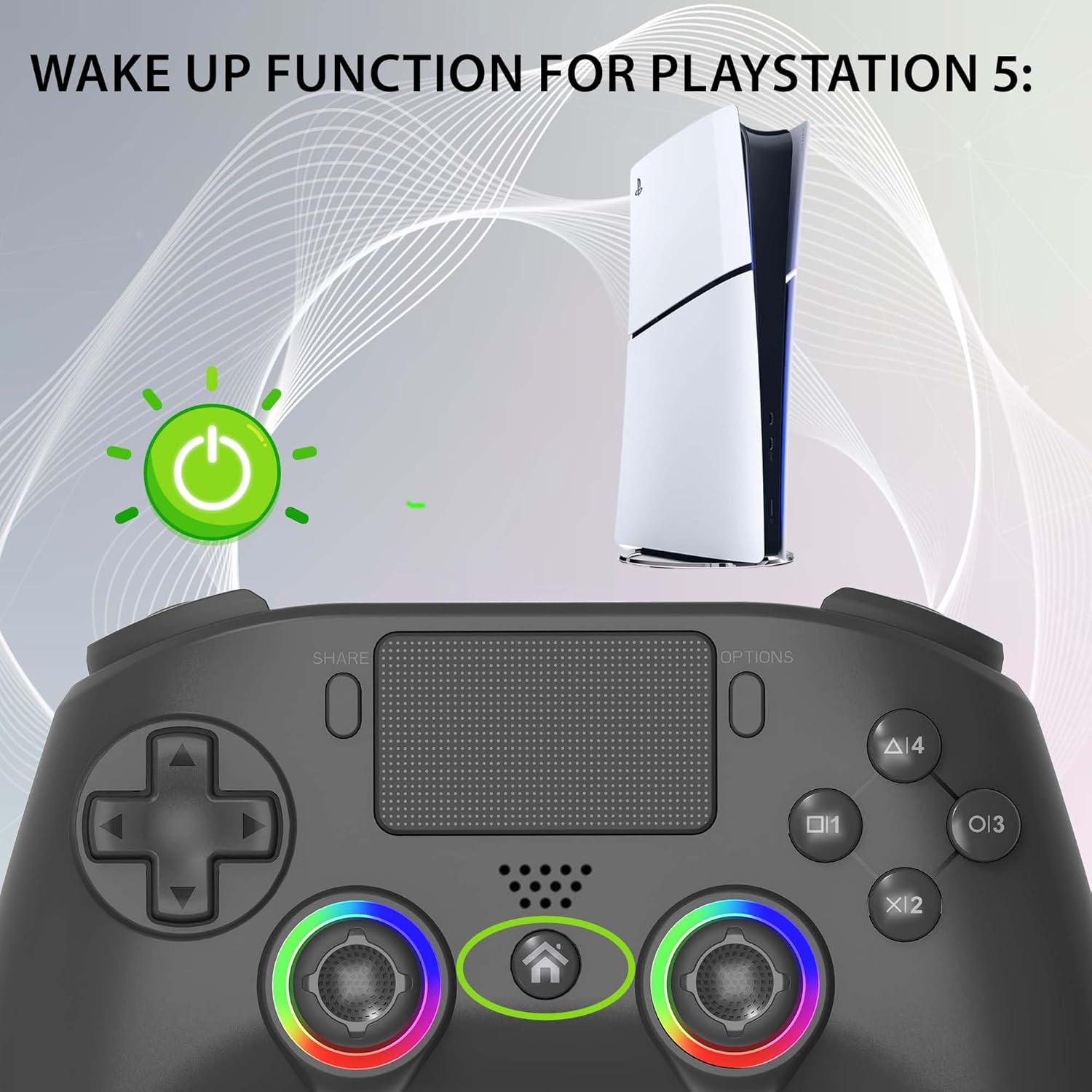 Subsonic Wireless Controller Ps5 Ps5/Ps5 Slim
