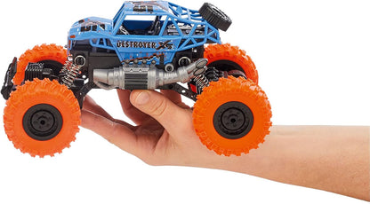 Revell Control Car Destroyer XS, schaal 1:18, perfect voor binnen- en buitenavonturen, 2,4 GHz afstandsbediening, led-koplamp voor nachtritten, ideaal cadeau voor RC-fans vanaf 8 jaar