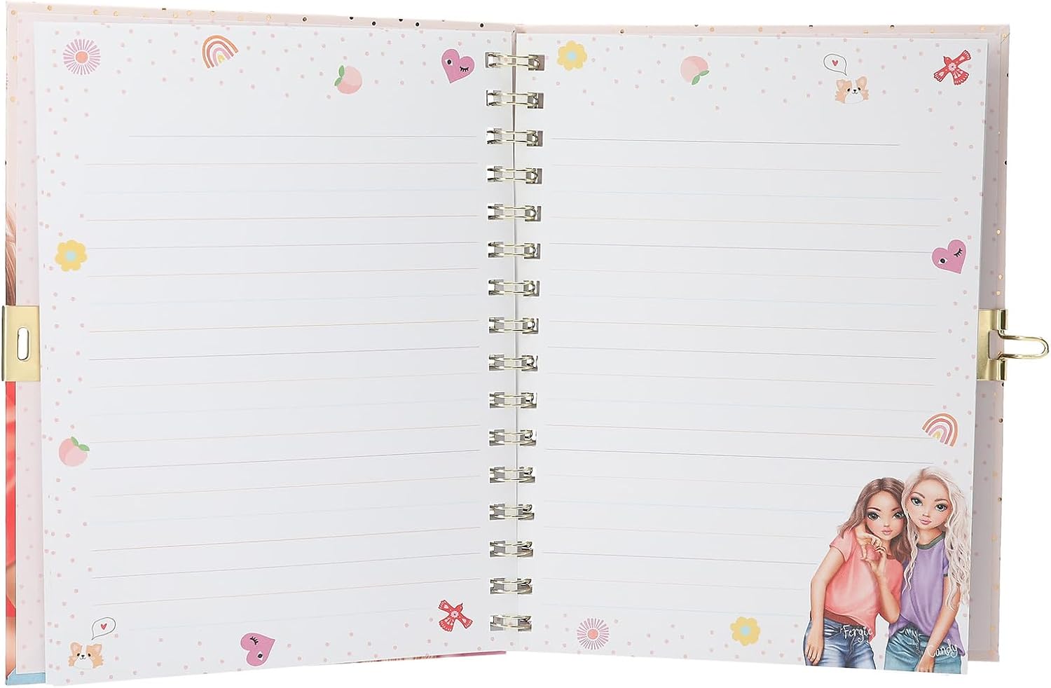 Topmodel dagboek met slot en armband