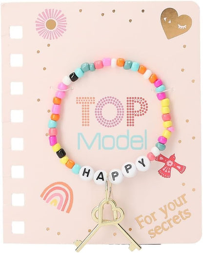 Topmodel dagboek met slot en armband