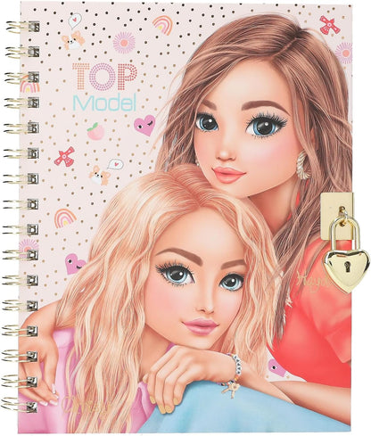 Topmodel dagboek met slot en armband