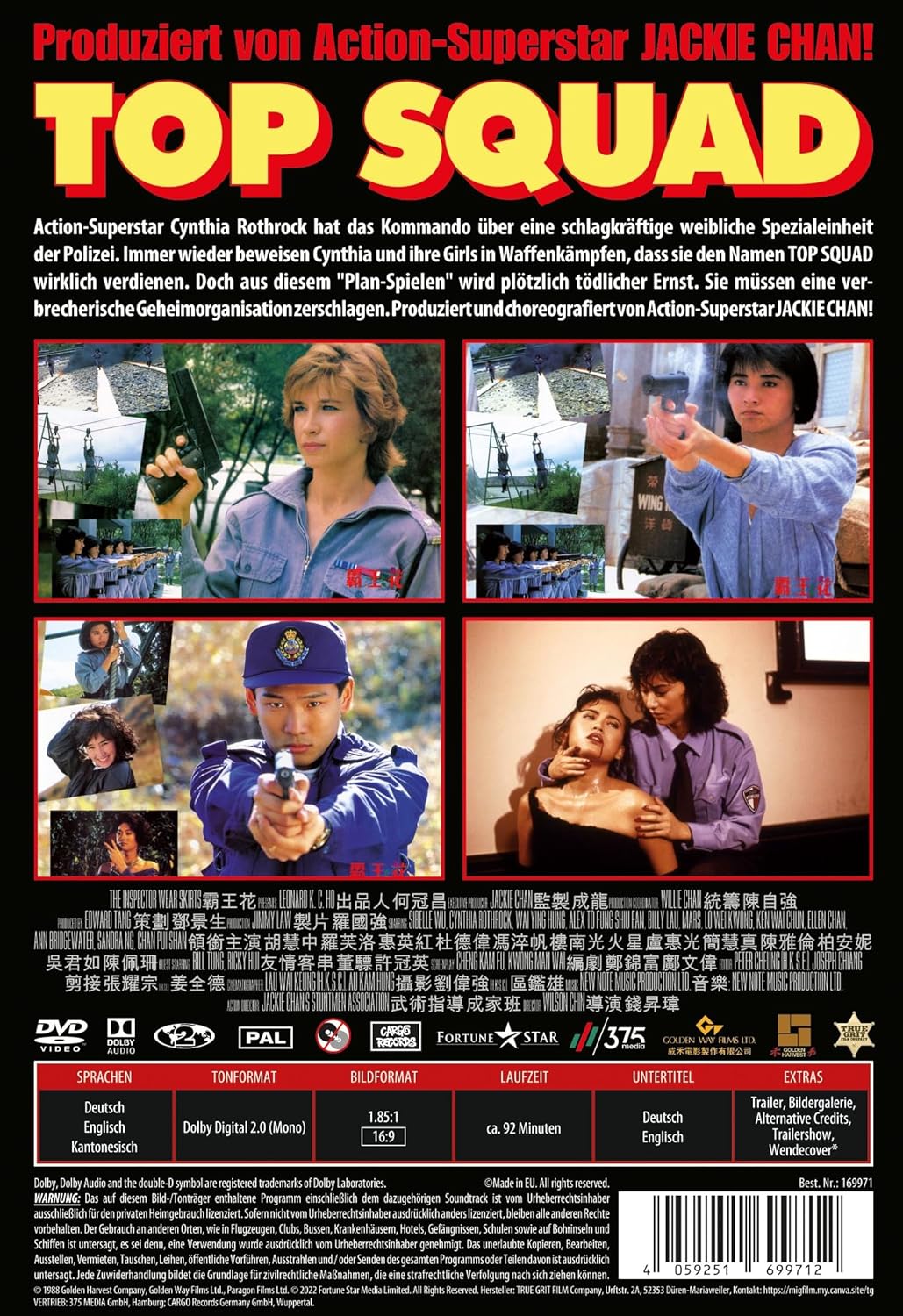 JACKIE CHAN produziert TOP SQUAD - Der Action-Hit mit CYNTHIA ROTHROCK - Uncut