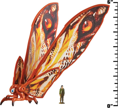 MonsterVerse Godzilla x Kong: The New Empire, 6-Inch Mothra Action Figure Toy, Iconic Collectable Movie Character, Includes 1-Inch Mini Jia, Suitable for Ages 4 Years+