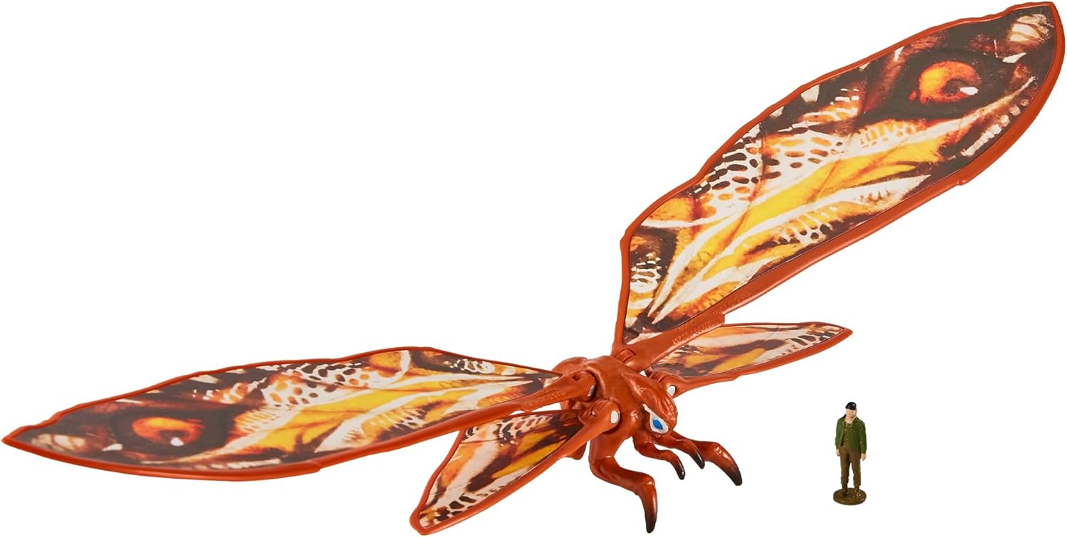 MonsterVerse Godzilla x Kong: The New Empire, 6-Inch Mothra Action Figure Toy, Iconic Collectable Movie Character, Includes 1-Inch Mini Jia, Suitable for Ages 4 Years+