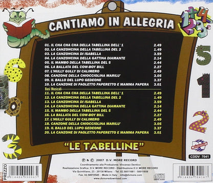Cantiamo In Allegria Le Tabelline