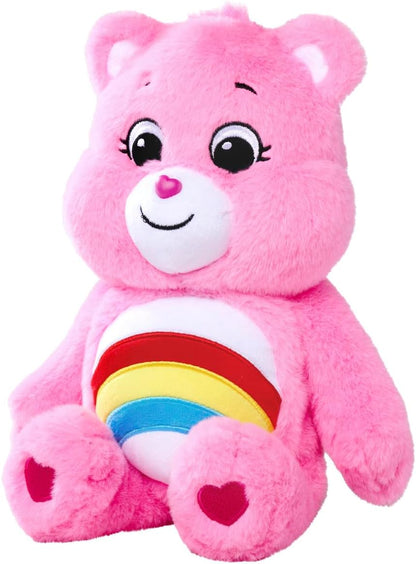 Simba 6305878000 - Glücksbärchi, Hurrabärchi, 35cm, Care Bears Plüschfigur, rosa
