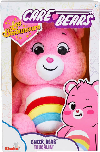 Simba 6305878000 - Glücksbärchi, Hurrabärchi, 35cm, Care Bears Plüschfigur, rosa
