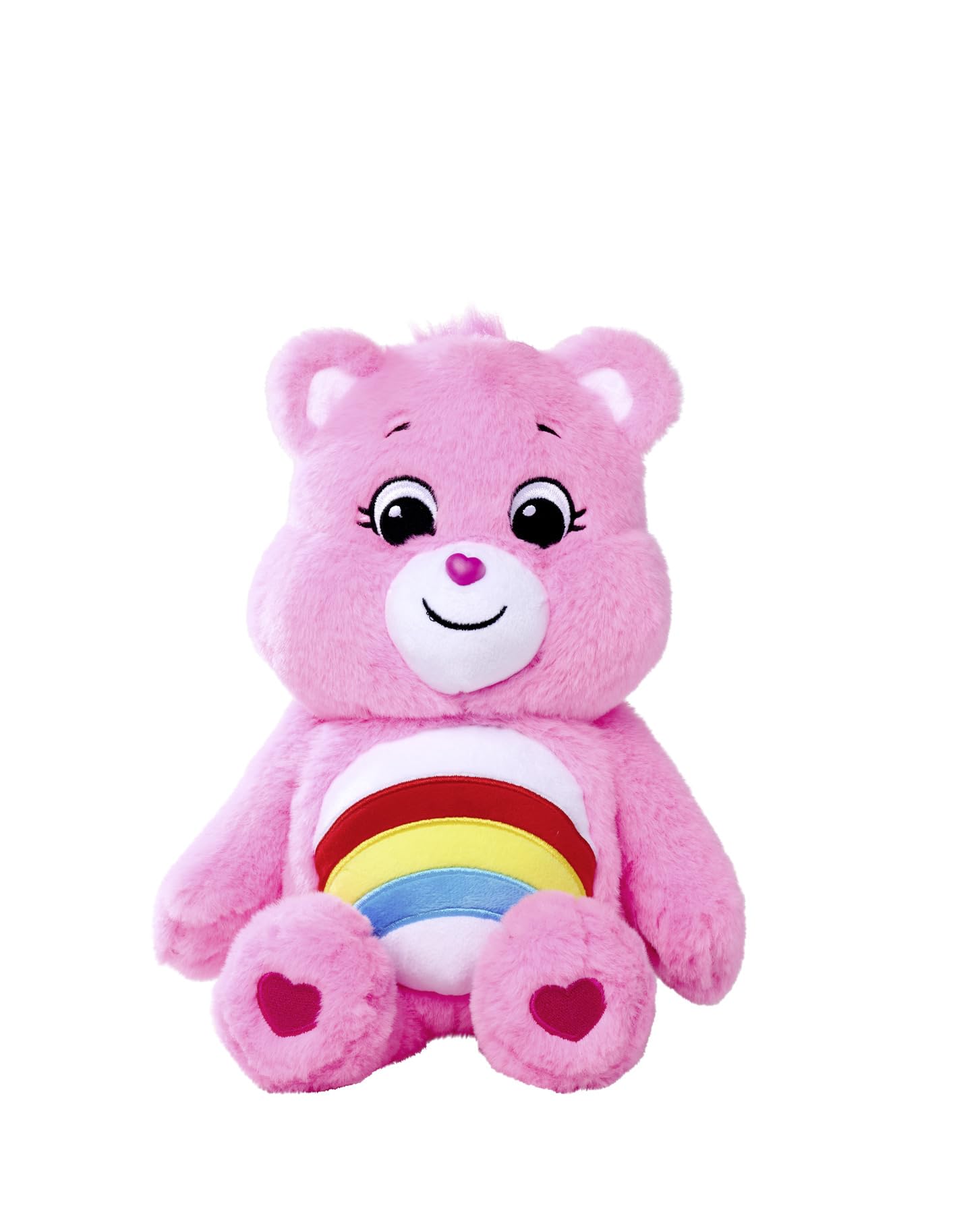 Simba 6305878000 - Glücksbärchi, Hurrabärchi, 35cm, Care Bears Plüschfigur, rosa