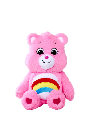Simba 6305878000 - Glücksbärchi, Hurrabärchi, 35cm, Care Bears Plüschfigur, rosa