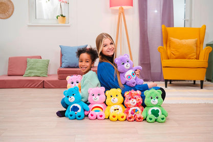 Simba 6305878001 - Glücksbärchi, Flower Power Bärchi, 35cm, Care Bears Plüschfigur
