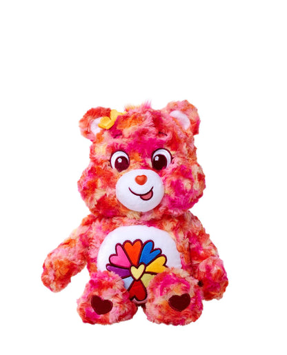 Simba 6305878001 - Glücksbärchi, Flower Power Bärchi, 35cm, Care Bears Plüschfigur