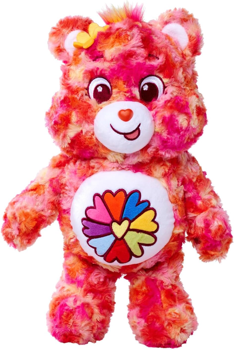 Simba 6305878001 - Glücksbärchi, Flower Power Bärchi, 35cm, Care Bears Plüschfigur