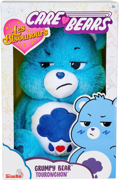 Simba 6305878004 - Glücksbärchi, Brummbärchi, 35cm, Care Bears Plüschfigur, blau