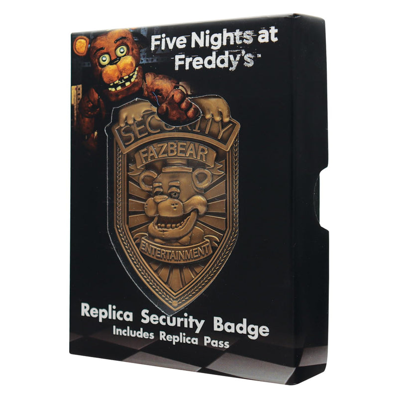 FaNaTtik Five Nights at Freddy's Replik Metall-Sicherheitsabzeichen und Sicherheitspass