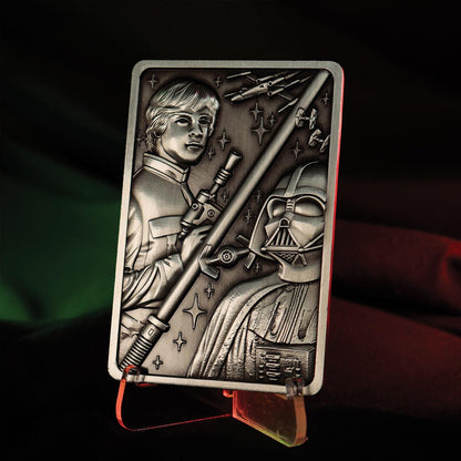 FaNaTtik Star Wars Episode V: The Empire Strikes Back Limited Edition Luke and Vader Collectible Metal Ingot