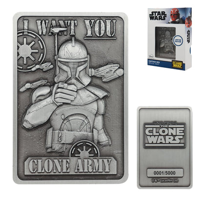 FaNaTtik Star Wars: The Clone Wars Captain Rex Collectible Metal Ingot