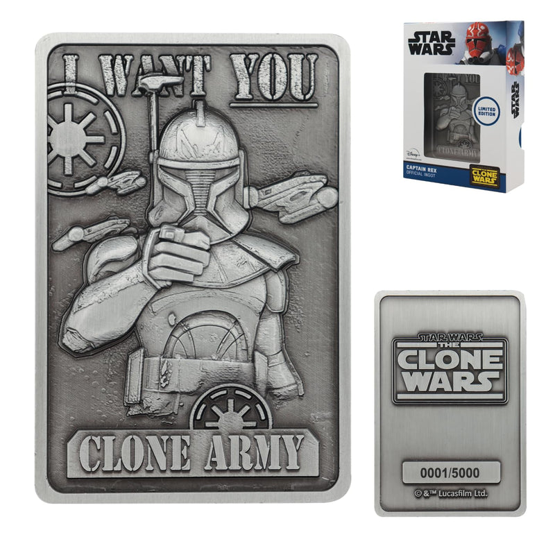 FaNaTtik Star Wars: The Clone Wars Captain Rex Collectible Metal Ingot