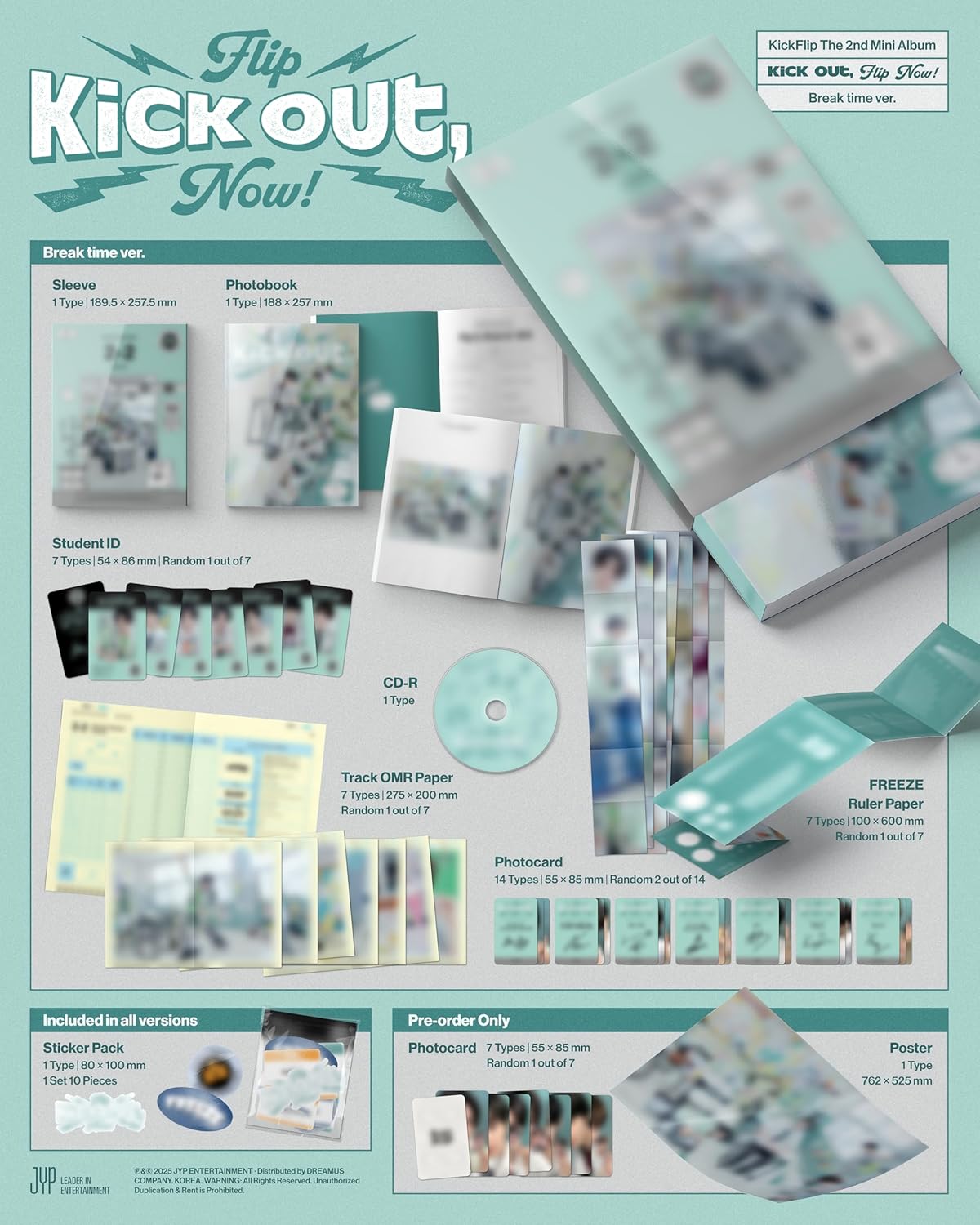 Kick Out, Flip Now! - Random Cover - incl. Photobook, 2 Photocards + More