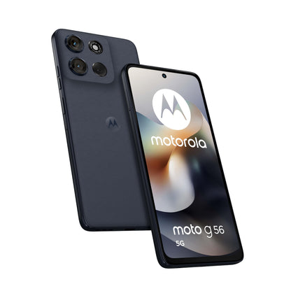 Motorola moto g56 5G 8/256GB, Fotocamera 50MP + sensore antisfarfallio, Display 6.72" FHD+ 120Hz, batteria 5200mAh, MediaTek Dimensity 7060, Android 15, PANTONE Black Oyster