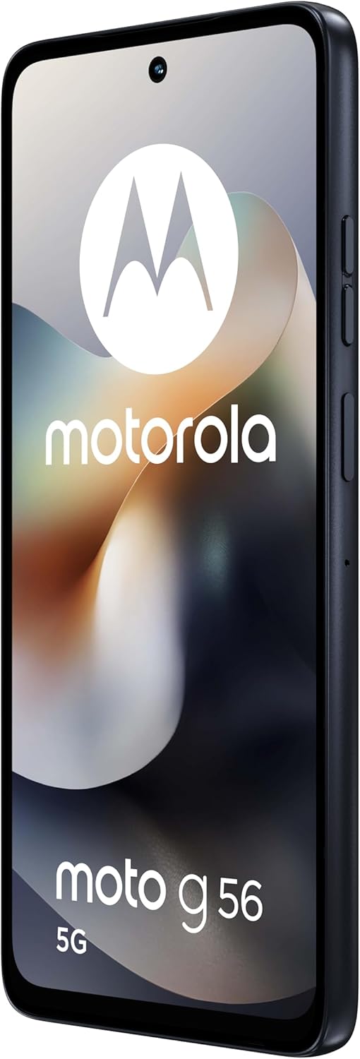 Motorola moto g56 5G 8/256GB, Fotocamera 50MP + sensore antisfarfallio, Display 6.72" FHD+ 120Hz, batteria 5200mAh, MediaTek Dimensity 7060, Android 15, PANTONE Black Oyster