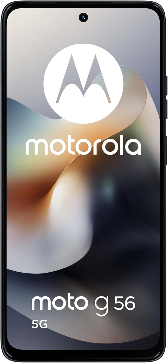 Motorola moto g56 5G 8/256GB, Fotocamera 50MP + sensore antisfarfallio, Display 6.72" FHD+ 120Hz, batteria 5200mAh, MediaTek Dimensity 7060, Android 15, PANTONE Black Oyster