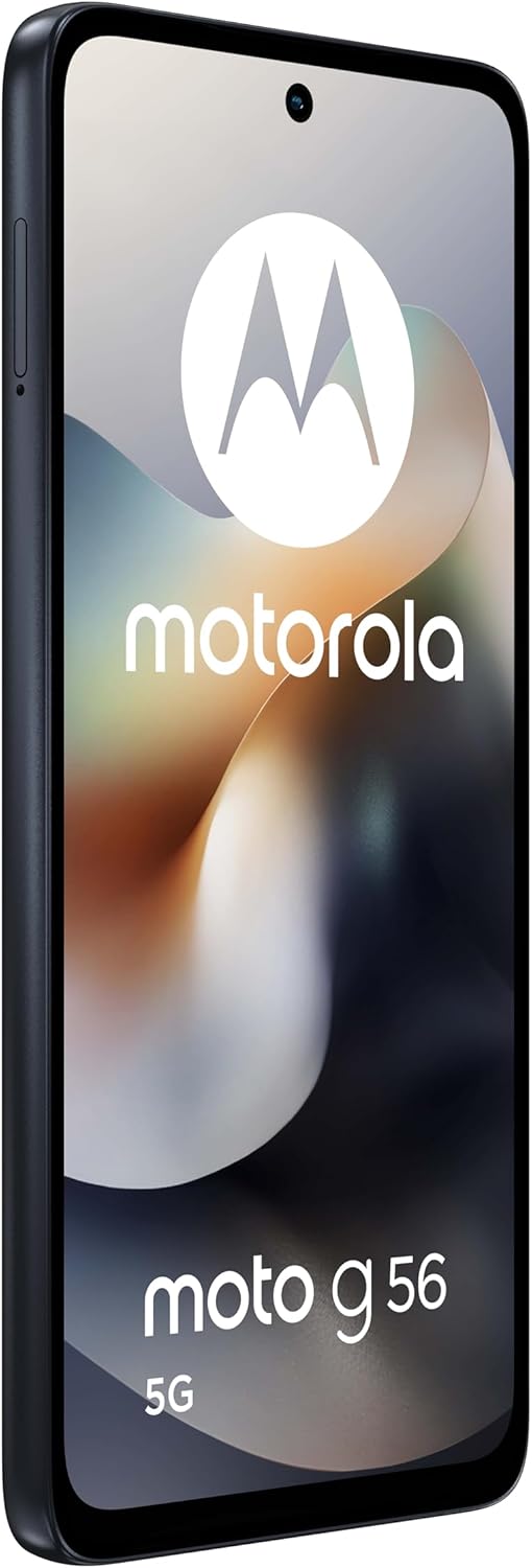 Motorola moto g56 5G 8/256GB, Fotocamera 50MP + sensore antisfarfallio, Display 6.72" FHD+ 120Hz, batteria 5200mAh, MediaTek Dimensity 7060, Android 15, PANTONE Black Oyster