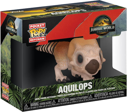 Funko Pop! Keychain: Jurassic World: Rebirth – Aquilops - Novelty Keyring - Collectable Mini Figure - Stocking Filler - Gift Idea - Official Merchandise - Movies Fans - Backpack Decor