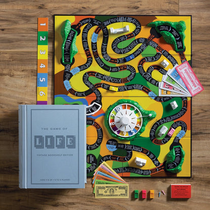 The Game Of Life Vintage Bookshelf Edition Board Game, 2 to 6 Players, Ages 9 and Up