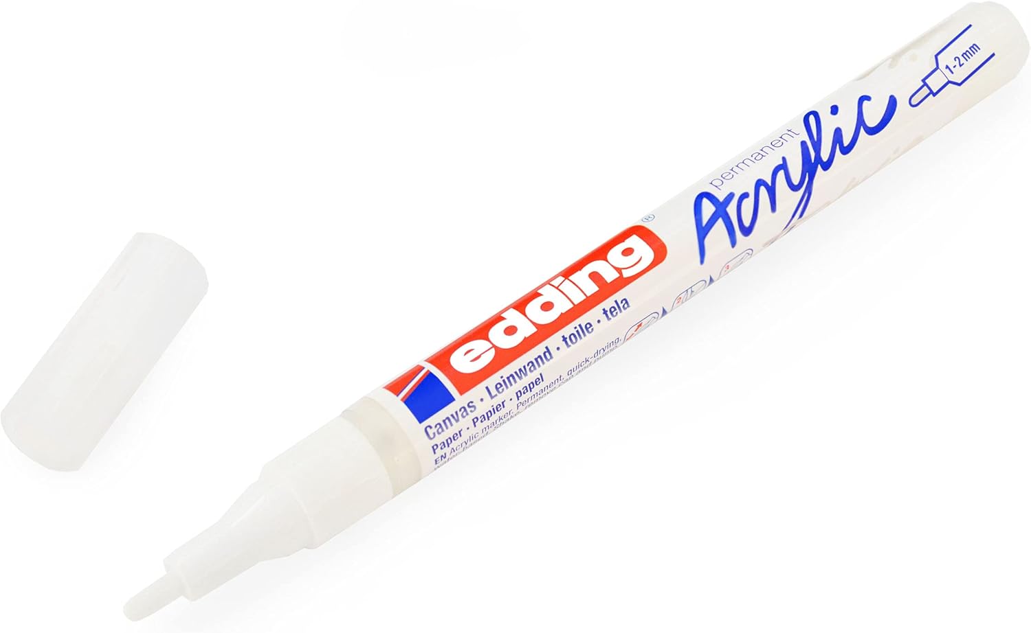 Edding Marcatore acrilico bianco traffico fine 10 pezzi