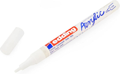 Edding Marcatore acrilico bianco traffico fine 10 pezzi