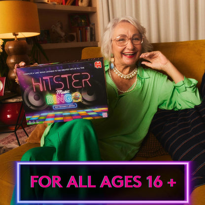 Hitster Bingo - The Electronic Music Trivia Game for Adults - Fun Party Games, Music Quiz Games & Family Game Night Activity - Guess that Tune Music Bingo Game with Disco Ball & 225 Iconic Songs (UK