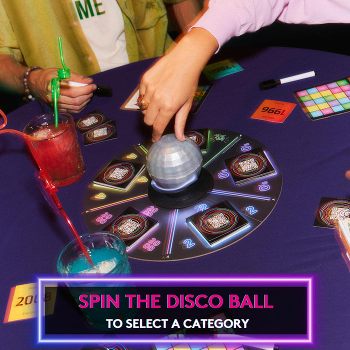 Hitster Bingo - The Electronic Music Trivia Game for Adults - Fun Party Games, Music Quiz Games & Family Game Night Activity - Guess that Tune Music Bingo Game with Disco Ball & 225 Iconic Songs (UK