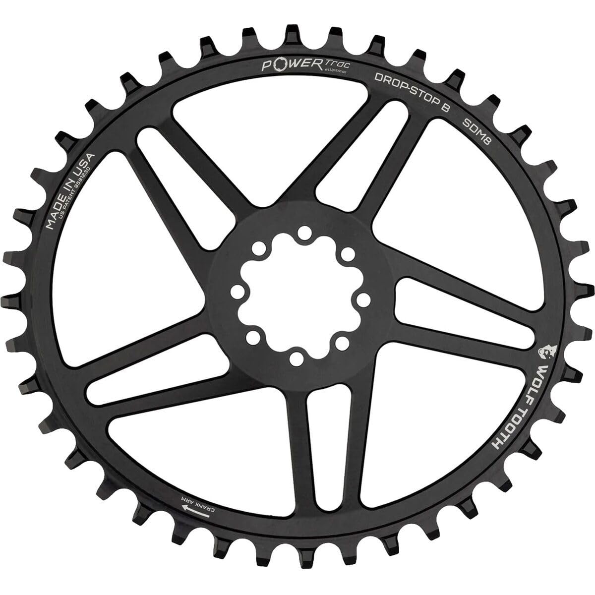 Elliptisches Kettenblatt für SRAM 8-Bolzen