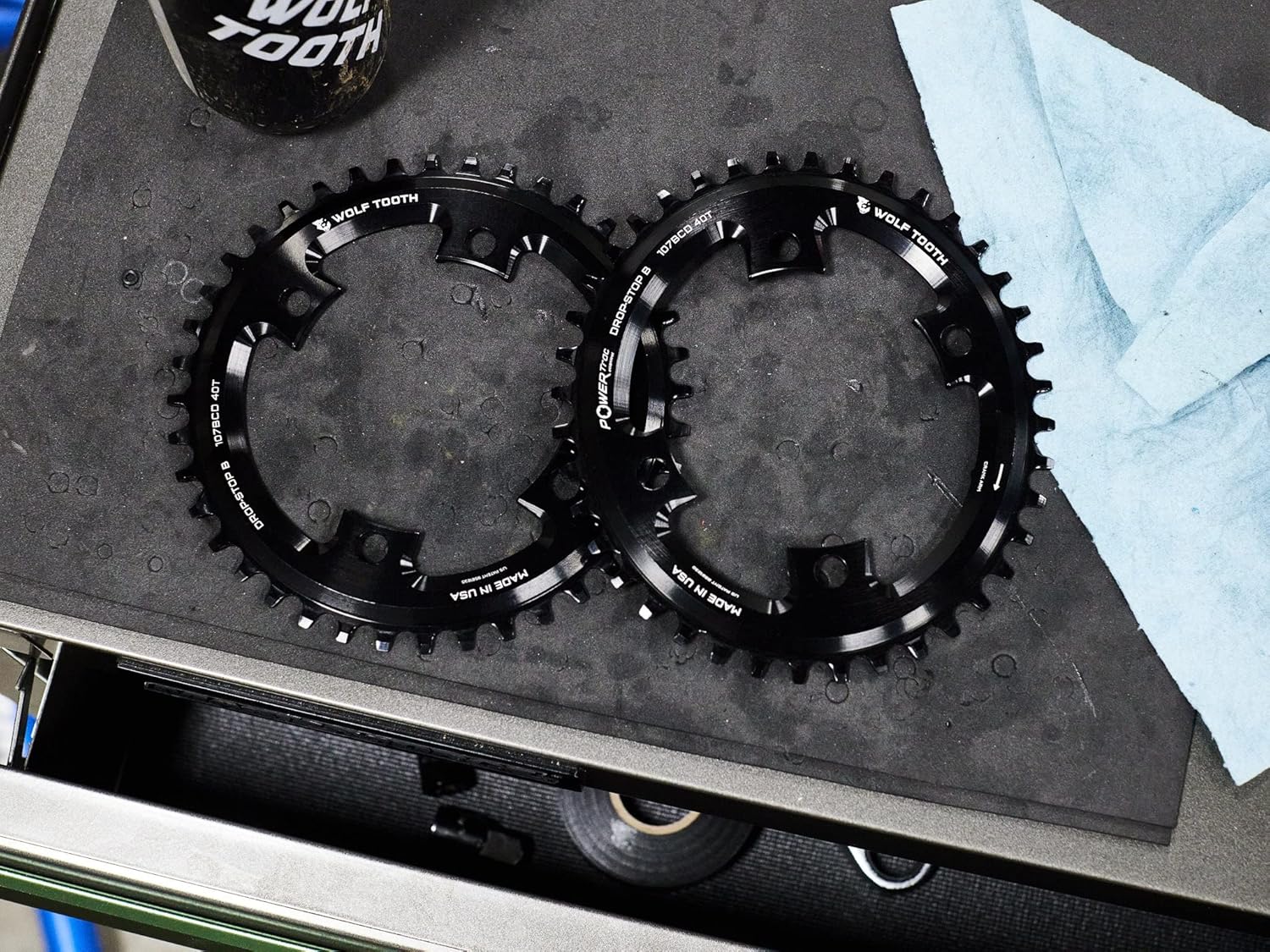 Wolf Tooth 107 BCD Chainring for SRAM Drop Stop B 44T
