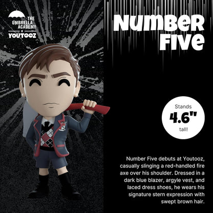 Youtooz Umbrella Academy Number Five 4.6" Inch Vinyl Figure, Number Five from Umbrella Academy