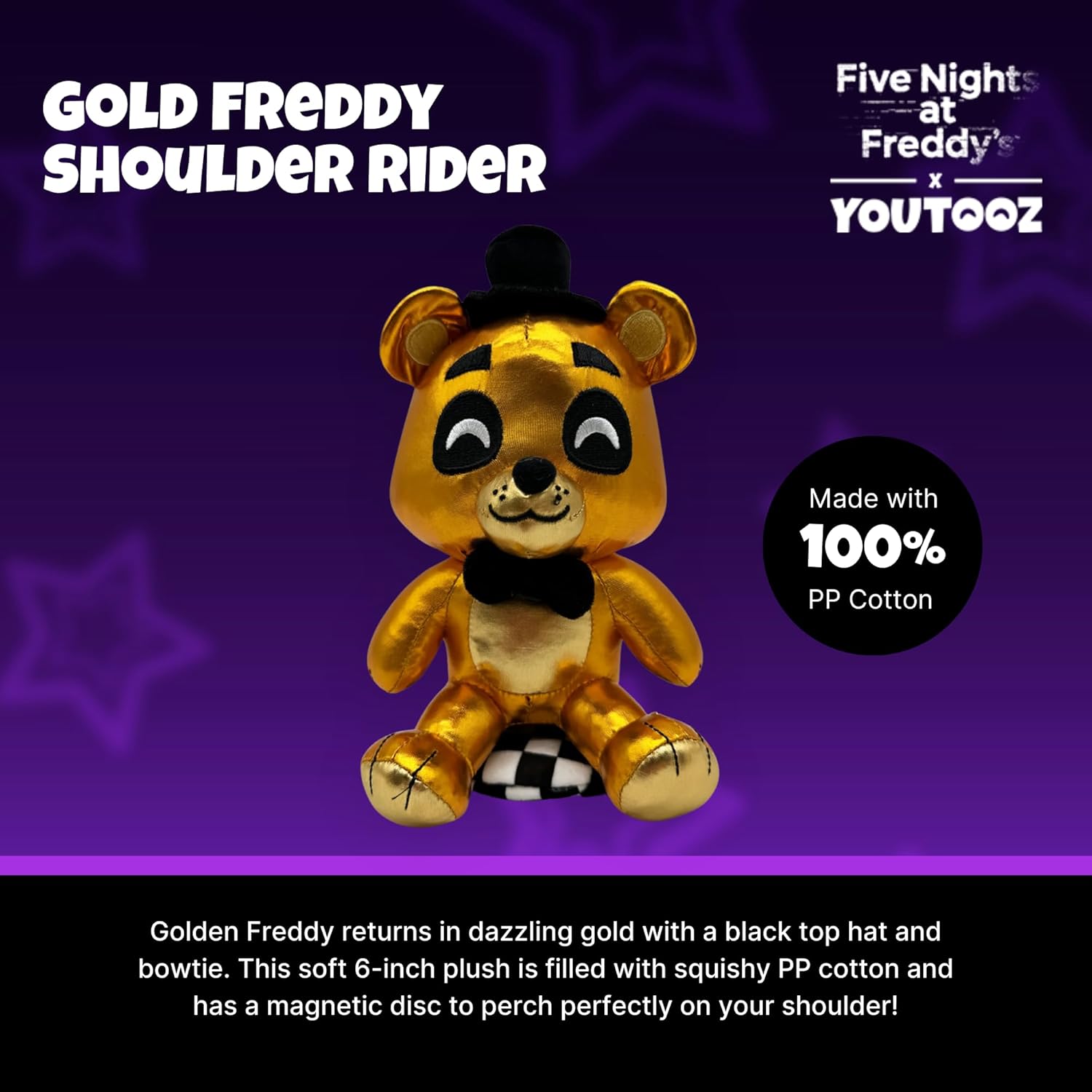 Youtooz - Five Nights at Freddys: Golden Freddy Shoulder Rider (6IN