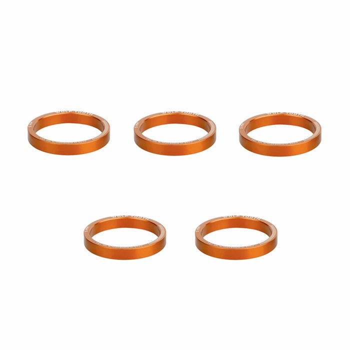 Wolf Tooth Precision Headset Spacers - 5 Pack Orange 5mm