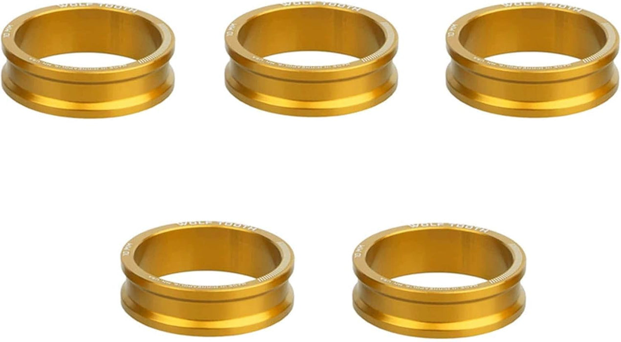 Wolf Tooth Precision Headset Spacers - 5 Pack Orange 5mm