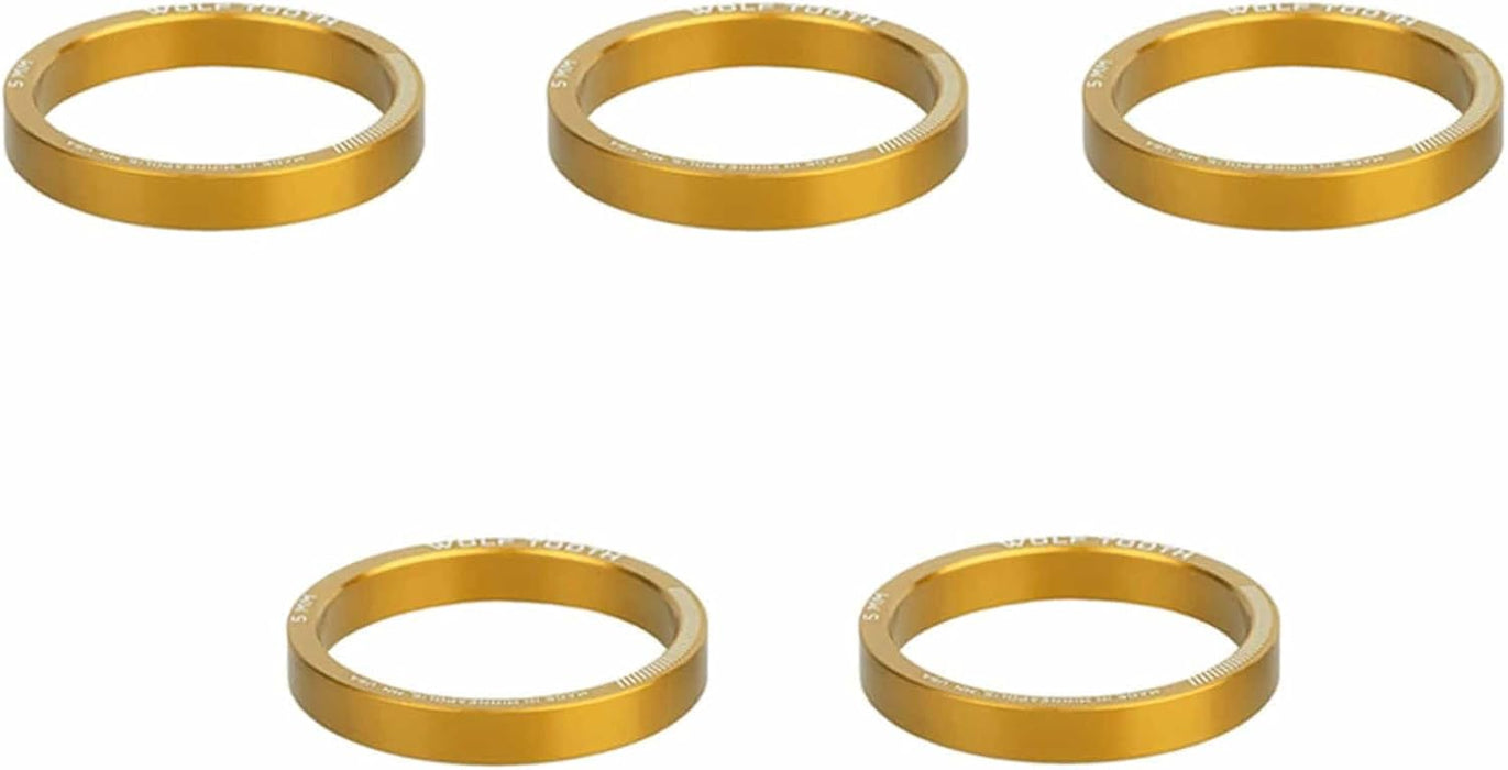 Wolf Tooth Precision Headset Spacers - 5 Pack Orange 5mm