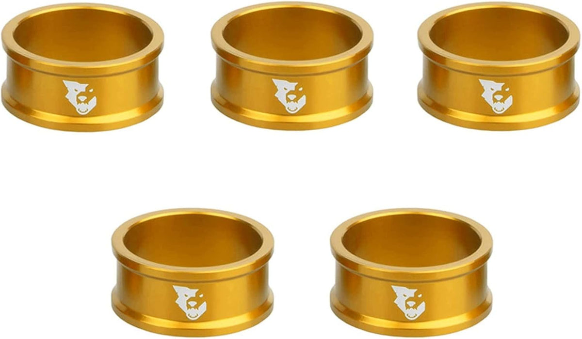Wolf Tooth Precision Headset Spacers - 5 Pack Orange 5mm