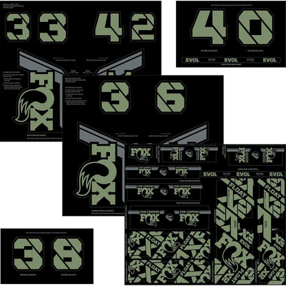 Fox Racing Shox Fork & Shock Decal Kit