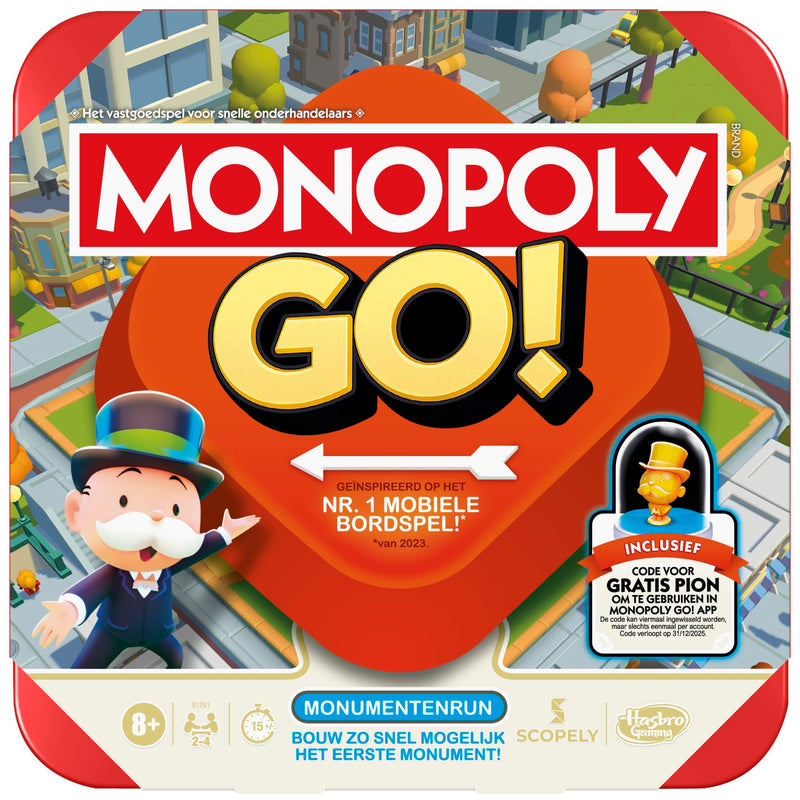 Monopoly Go! | Bordspel | 8+ Leeftijdsgroep | Sociaal Spel