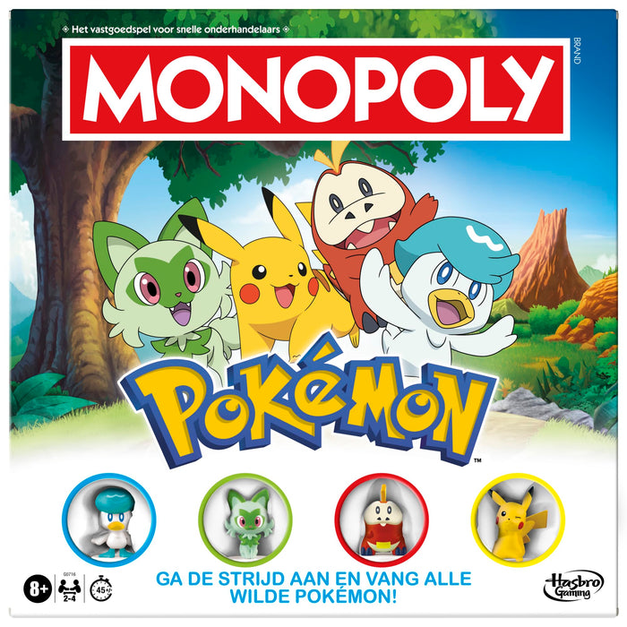 Monopoly Pokémon edition, board game - English version