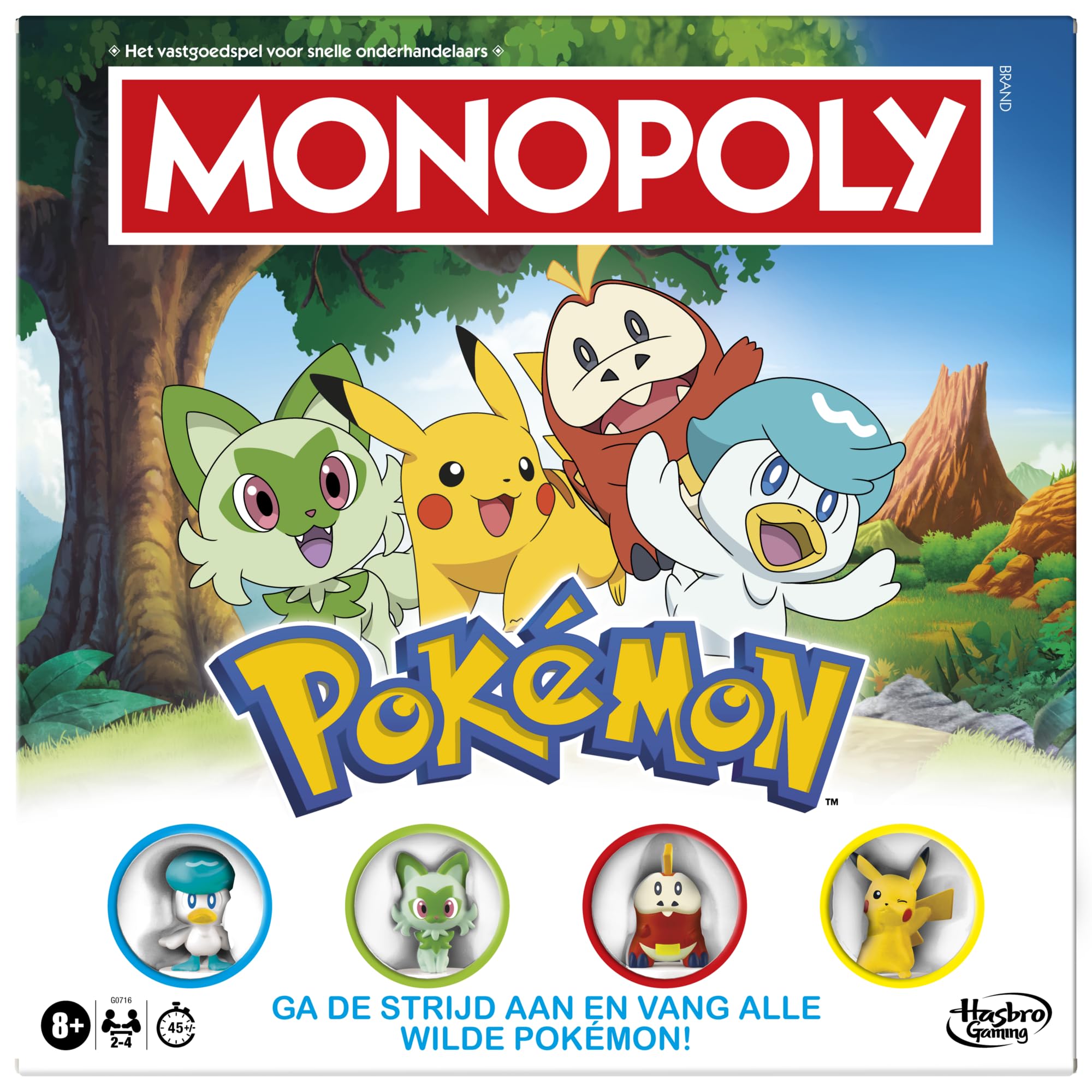 Monopoly Pokémon-editie, bordspel - Nederlandse versie